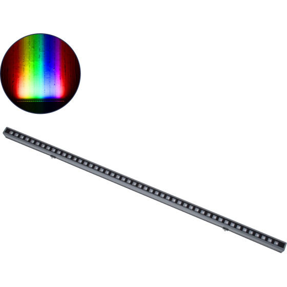GloboStar DIGI-Bar ������� ����� �������� Wall Washer Digital Pixel Facade Tuber Bar Led 12W 720lm 45� Dc 24V ��������� IP65 L100 x W3.5 x H3.2cm Rgb DMX512 - ���� ������� �� Pixel Lens ������ - 3 Years Warranty - (90212)