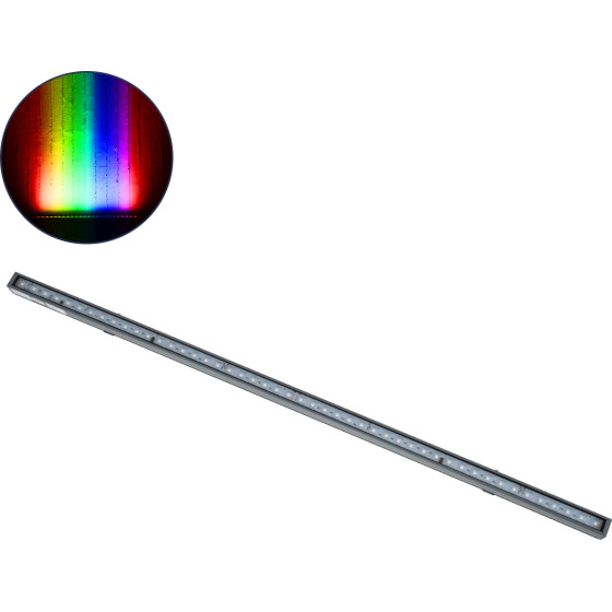 GloboStar DIGI-Bar ������� ����� �������� Wall Washer Digital Pixel Facade Tuber Bar Led 12W 720lm 90� Dc 24V ��������� IP65 L100 x W3.2 x H3cm Rgb DMX512 - ����� �� ������� ������� - 3 Years Warranty - (90210)