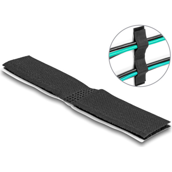 DeLock ����������� �������� �������� ����� Velcro, �����, 10��� - (19098)
