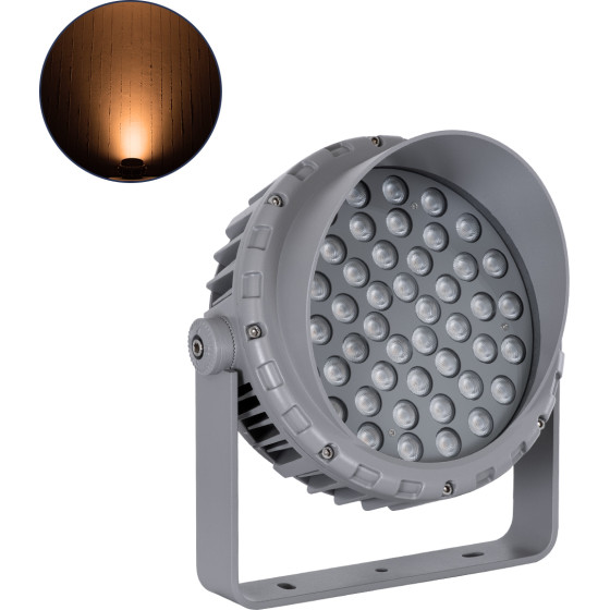GloboStar FLOOD-Mena ��������� Wall Washer �� ������������� ������ ��� ������� ������� Led 48W 4080lm 30� Ac 220-240V ��������� IP67 L26 x W20 x H28.5cm ������������� ��������� 2200K - ���� ������� - 3 Years Warranty - (90338)