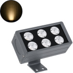 GloboStar FLOOD-Dany ��������� Wall Washer ��� ������� ������� Led 24W 2160lm 5� Dc 24V ��������� IP65 L16 x W9.5 x H7.5cm ����� ����� 3000K - ���� ������� - 3 Years Warranty - (90375)