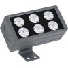 GloboStar FLOOD-Dany ��������� Wall Washer ��� ������� ������� Led 24W 2160lm 5� Dc 24V ��������� IP65 L16 x W9.5 x H7.5cm ����� ����� 3000K - ���� ������� - 3 Years Warranty - (90375)