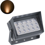 GloboStar FLOOD-Kamy ��������� Wall Washer �� ������������� ������ ��� ������� ������� Led 30W 2550lm 5� Dc 24V ��������� IP65 L19.5 x W10.7 x H9.5cm ������������� ��������� 2200K - ���� ������� - 3 Years Warranty - (90371)