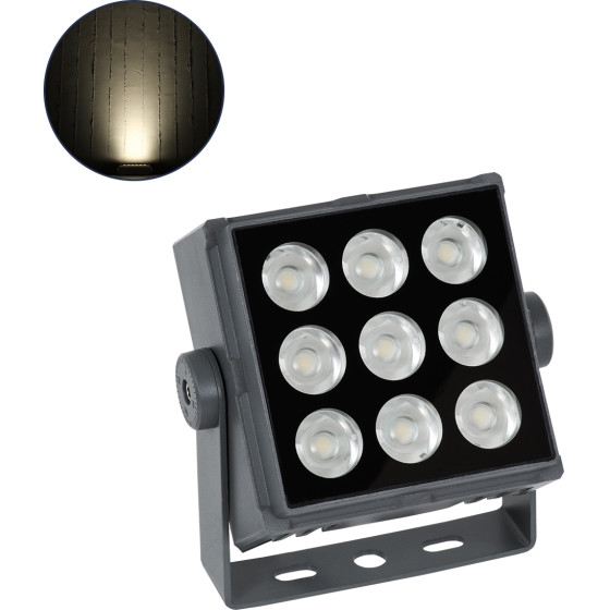 GloboStar FLOOD-Tiny ��������� Wall Washer ��� ������� ������� Led 27W 2565lm 3� Dc 24V ��������� IP65 L13.8 x W16.4 x H7cm ������ ����� 4500K - ���� ������� - 3 Years Warranty - (90369)