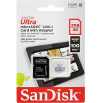 Sandisk Ultra Microsdhc 256GB 100MB/s Class 10 UHS-I - (SDSQUNR-256G-GN3MN)