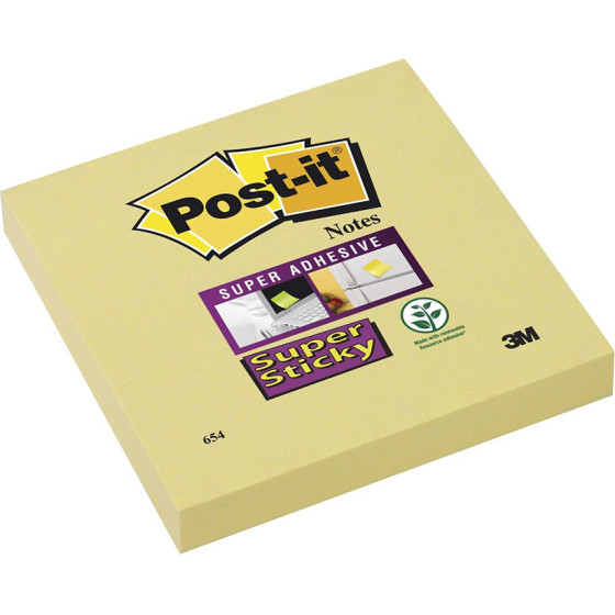 3M ����������� �������� Post-It 76 x 76 Mm ������� (90 �����) - (654-12SSCY-EU)
