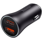 Baseus Car Charger Golden Contactor Max Dual Fast Charger C+U 60W Blue - (CGJM000103)