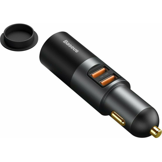 Baseus Car Charger Share Together 2x Usb / Cigarette Lighter socket, PPS, PD3.0, QC4.0+, SCP, 120W Gray - (CCBT-D0G)