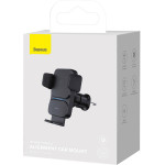 Baseus Car Mount Wireless Charger Wisdom Auto Alignment Air Outlet Base Qi 15W Black - (CGZX000001)
