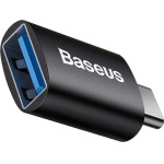 Baseus Converter Ingenuity Series Mini Otg Adaptor USB-A 3.1 Female To Type-C Male Black - (ZJJQ000001)