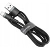 Baseus Lightning Cafule Cable 2.4A 1m Gray + Black - (CALKLF-BG1)