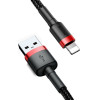 Baseus Lightning Cafule Cable 2A, 3m Red/Black - (CALKLF-R91)