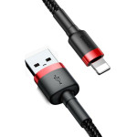 Baseus Lightning Cafule Cable 2A, 3m Red/Black - (CALKLF-R91)