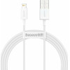 Baseus Lightning Superior Series cable, Fast Charging, Data 2.4A, 1.5m White - (CALYS-B02)