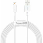 Baseus Lightning Superior Series cable, Fast Charging, Data 2.4A, 1m White - (CALYS-A02)