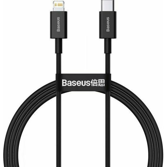 Baseus Type-C - Lightning Superior Series Fast Charging Data Cable Pd 20W 1m Black - (CATLYS-A01)