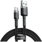 Baseus Type-C Cafule Cable 2A 2m Gray + Black - (CATKLF-CG1)