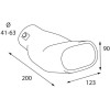 Lampa ���� (������) ��������� ����� TS-74 41 73mm (�����: 200mm / ������: 123mm ) - 1 TEM. - (60126)