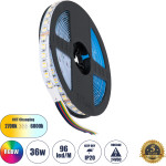 GloboStar ������ Led Smd 5050 Rgbw + Ww 5in1 5m 36W/m 72LED/m 120� Dc 24V IP20 3600lm/m ��������� Rgb - ����� ����� 6000K - ������ ����� 4500K - ����� ����� 2700K - 5 ������ ������� - (70264)