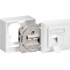Goobay ��������� ����� Cat 6 2x RJ45, 80x80mm, ����� - (68244)