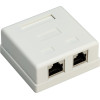Goobay ��������� ����� ������� 2 ����� RJ45, Cat 6 STP, ����� - (77635)