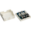 Goobay ��������� ����� ������� 2 ����� RJ45, Cat 6 STP, ����� - (77635)