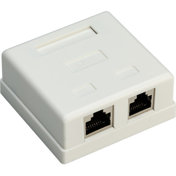 Goobay ��������� ����� ������� 2 ����� RJ45, Cat 6 STP, ����� - (77635)