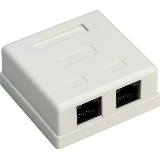 Goobay ��������� ����� ������� 2 ����� RJ45, Cat 6 UTP, ����� - (77633)