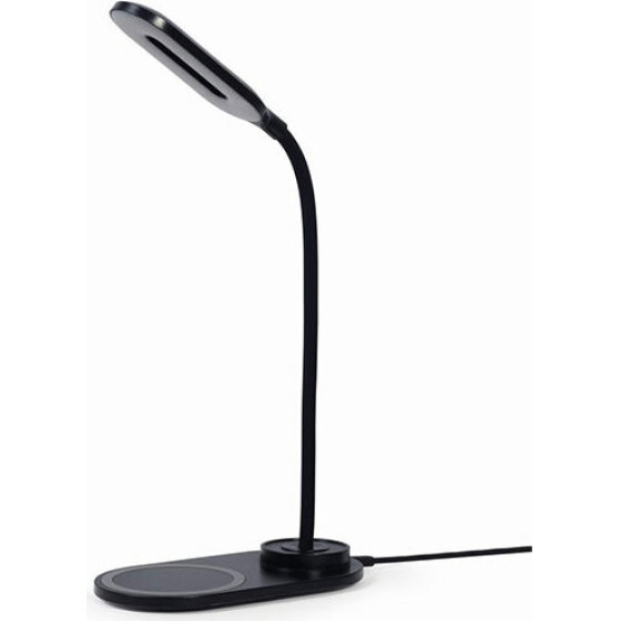 Gembird Desk Lamp With Wireless Charger Black - (TA-WPC10-LED-01)