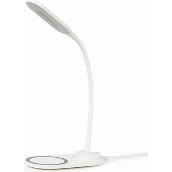 Gembird Desk Lamp With Wireless Charger White - (TA-WPC10-LED-01-W)