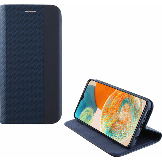 Idol 1991 ���� Samsung A23 4G A235/A23 5G A236 6.6'' Elite ANTI-Rfid Book Stand BLUE - (5205308326523)