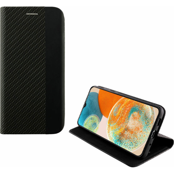 Idol 1991 ���� Samsung A23 4G A235/A23 5G A236 6.6'' Elite ANTI-Rfid Book Stand Protection BLACK - (5205308326516)