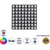 GloboStar Digital Pixel Addressable Plate - ������� ������� Led Smd 5050 15.3W/m 64LED/Unit 64PIXEL/Unit SPI/Ttl Protocol Ic WS2812/SK6812 1224lm/Unit 120� Dc 5V IP20 Rgb - ����� ���� - �80 x �80 x �2mm - 5 ������ ������� - (90607)