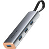 Cabletime USB-C Hub CT-HUBP4, 4x Usb �����, 5Gbps, ���� - (CT-HUBP4-AG)