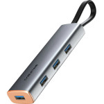 Cabletime USB-C Hub CT-HUBP4, 4x Usb �����, 5Gbps, ���� - (CT-HUBP4-AG)