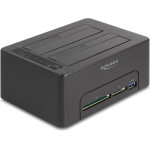 DeLock Docking Station Clone function, 2x HDD, CF/SD, 5Gbps, ����� - (64183)