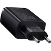 Baseus Compact Quick Charger Type-C/2xUsb 30W Black - (CCXJ-E01)