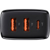 Baseus Compact Quick Charger Type-C/2xUsb 30W Black - (CCXJ-E01)