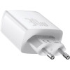 Baseus Compact Quick Charger Type-C/2xUsb 30W White - (CCXJ-E02)