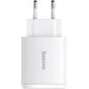 Baseus Compact Quick Charger Type-C/2xUsb 30W White - (CCXJ-E02)