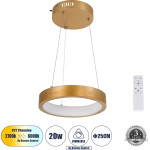 GloboStar Nemesis �������� ��������� ���������-������ Led Cct 20W 2356lm 360� 220-240V - �������� �������� ���� ���������������� All In One ����� 6000k+������ 4500k+����� 2700k Dimmable �25cm - ����� �������� - 3 Years Warranty - (61154)