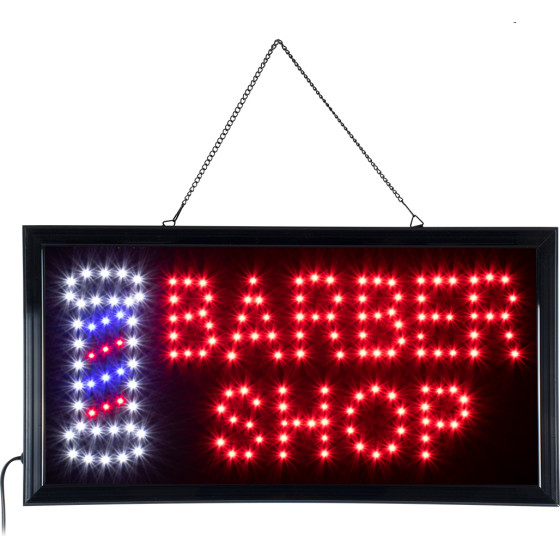 GloboStar ��������� ������� ������� �������� Led �������� Barber Shop 3W Ac 230V �� �������� On/Off ������� - ���� - ����� - (75693)