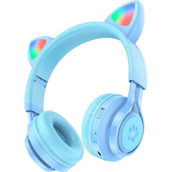 Hoco Wireless ��������� Stereo Hi-Fi Bt V5.3 3.5mm 10h ���� ����������� ���� - (W39 Cat Ear)
