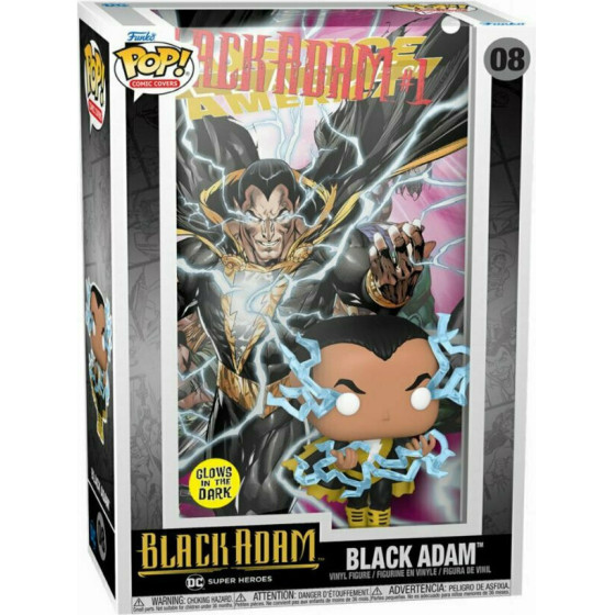 Funko Pop! Comic Covers: DC Super Heroes Black Adam - Black Adam (Glows in the Dark) #08 Vinyl Figure