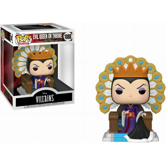 Funko Pop! Deluxe: Disney Villains Snow White and the Seven Dwarfs - Evil Queen on Throne #1088 Vinyl Figure