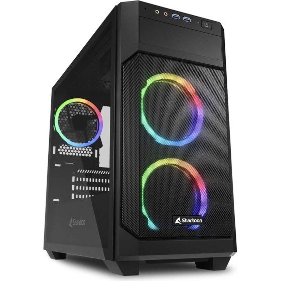Sharkoon V1000 Rgb Midi Tower ����� - (V1000RGB)