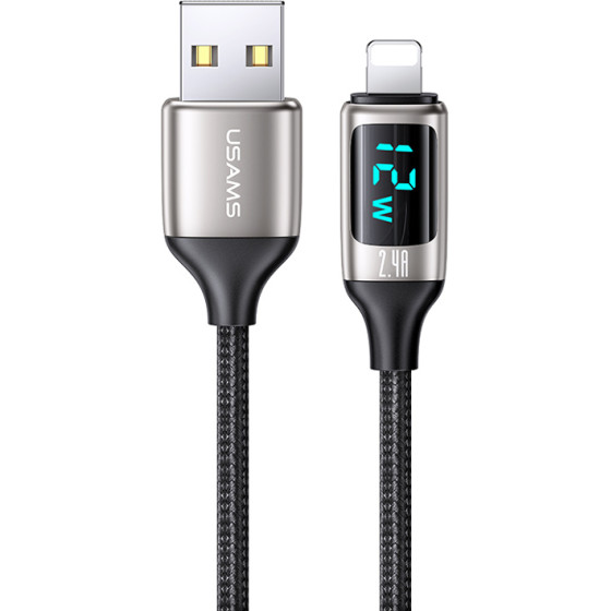 Usams ������� Lightning �� Usb US-SJ543, 2.4A, 1.2m, ����� - (SJ543USB02)