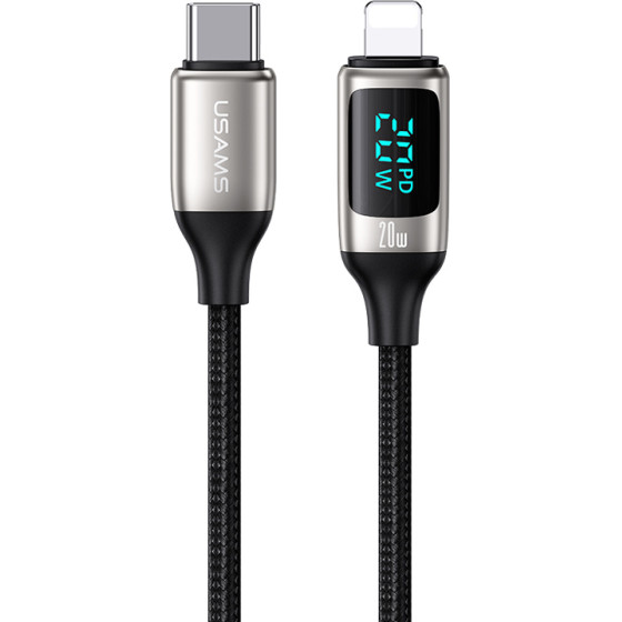 Usams ������� Lightning �� USB-C US-SJ545, 20W PD, 1.2m, ����� - (SJ545USB02)