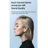 Usams Earphones �� ���� �������� BU12, True Wireless, ����� - (BHUBU01)