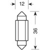 Lampa ������� ����������� 9 32V SV28,5-8 2SMDx1CHip Led 70lm CAN-Bus 12x36mm ������� ����� - 20 ���. - (97575)
